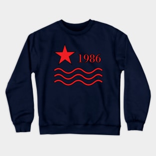 year 1986 nostalgic design Crewneck Sweatshirt